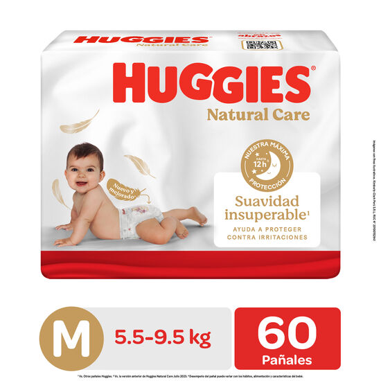 Pañal Huggies Natural Care Xtracare